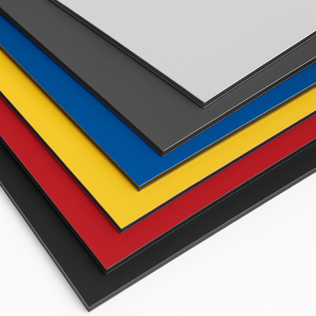 Alu-Verbundplatte | beidseitig Signalweiß matt/matt (ähnl. RAL 9003) 2 mm (Alu-Deckschicht 0,26 mm)